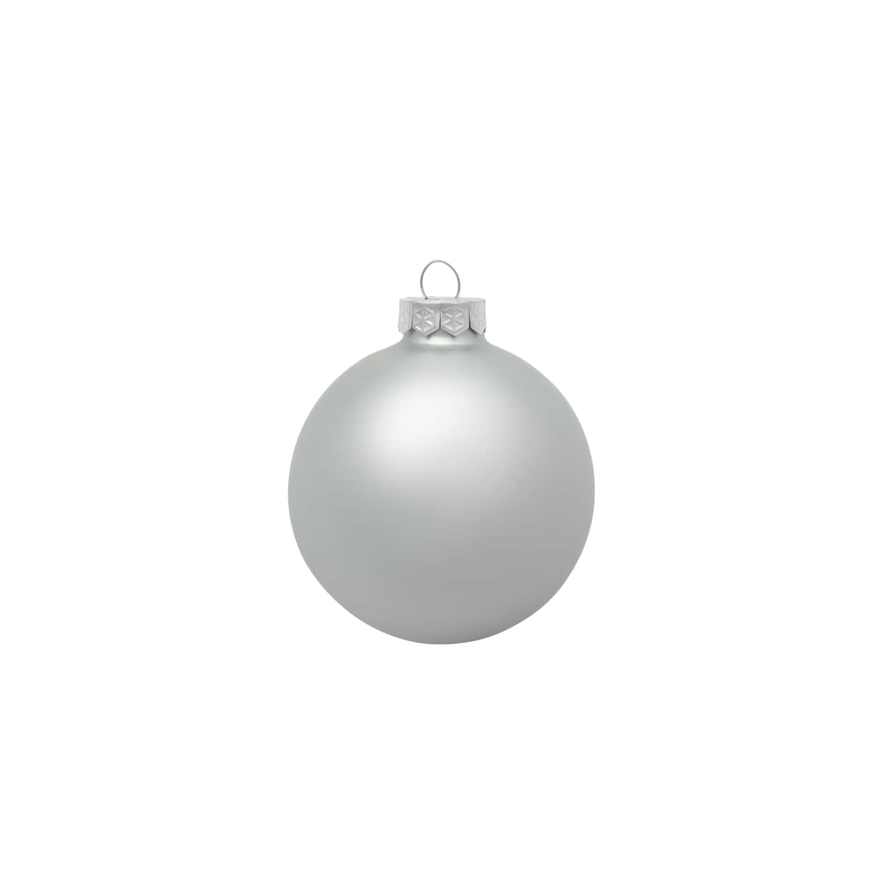 Whitehurst 8ct. 3.25" Matte Glass Ball Ornaments